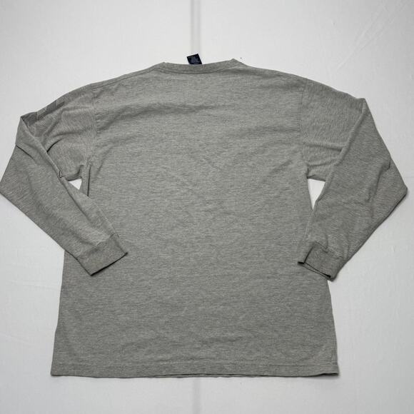 Tommy Jeans Y2K gray long sleeve shirt men’s XL spell out logo top - Picture 5 of 6